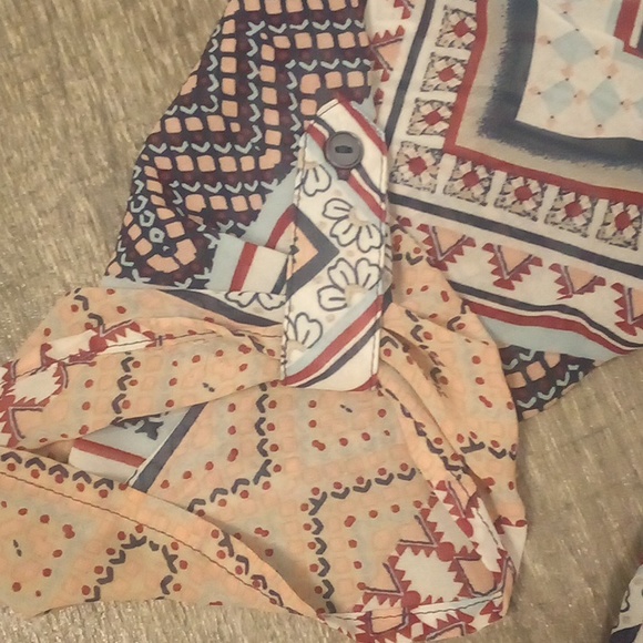 Sheer tribal print top - Picture 4 of 5